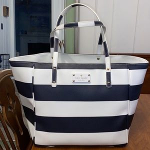 Kate spade striped tote bag